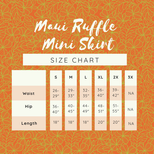 Maui Ruffle Mini Skirt - PRE-ORDER