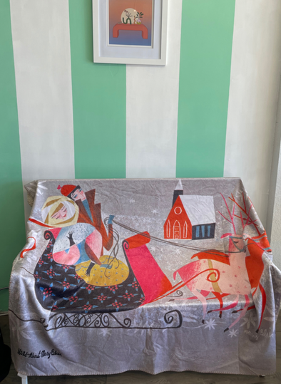 Sleigh Sherpa-Lined Throw