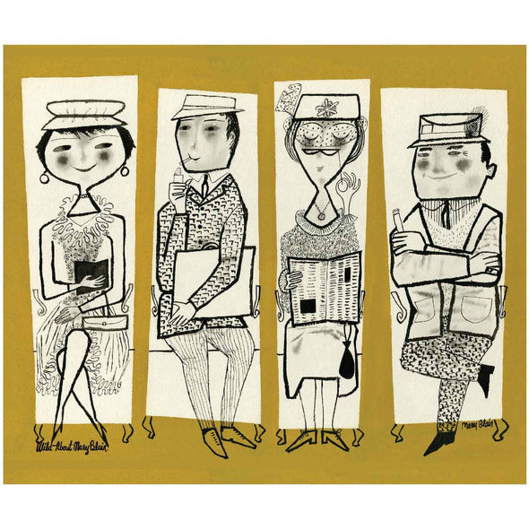 Mary Blair's Commuters  Sherpa-Lined Throw