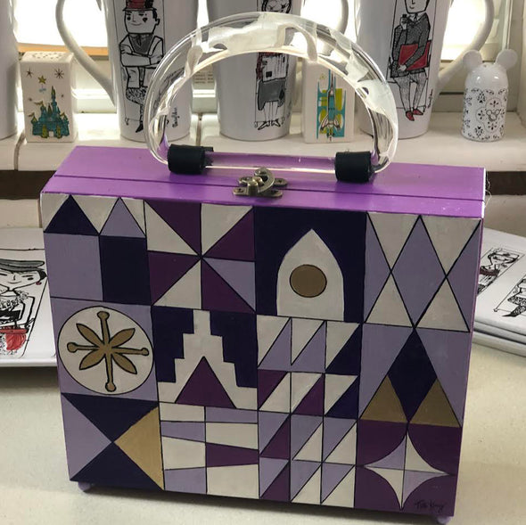 Small World Wooden Purse