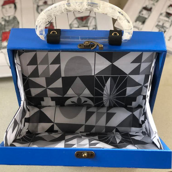 Small World Wooden Purse