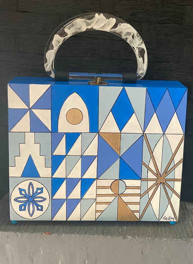 Small World Wooden Purse