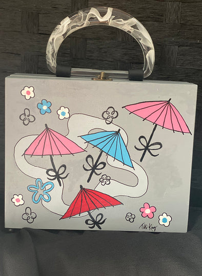Parasol Wooden Purse