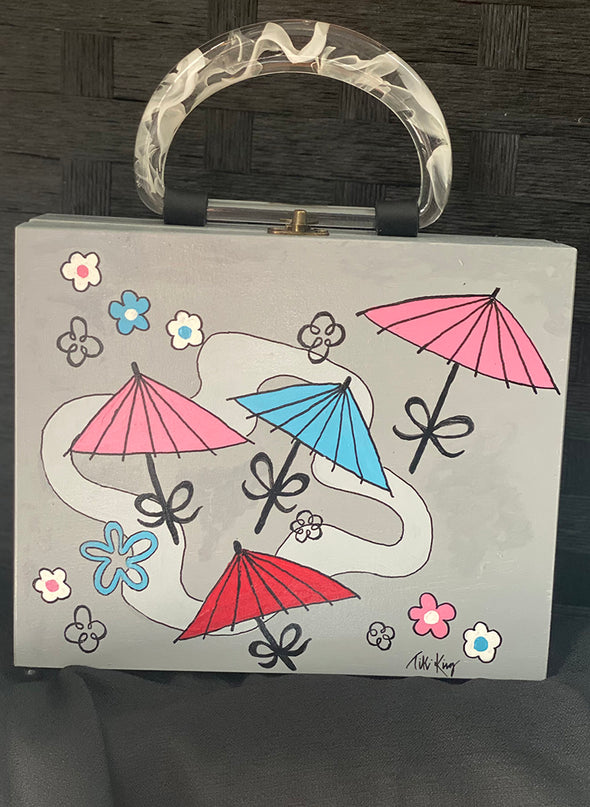 Parasol Wooden Purse