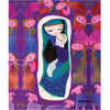 Mary Blair's Purple Madonna Sherpa-Lined Throw
