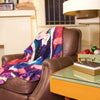 Mary Blair's Purple Madonna Sherpa-Lined Throw